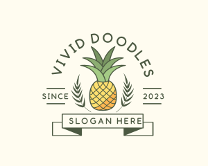 Pineapple Fruit Produce logo design