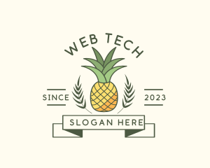 Pineapple Fruit Produce logo design