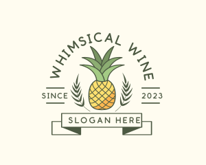 Pineapple Fruit Produce logo design