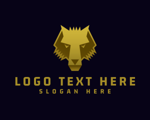 Gold Wild Wolf logo