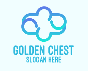 Blue Gradient Cloud logo design