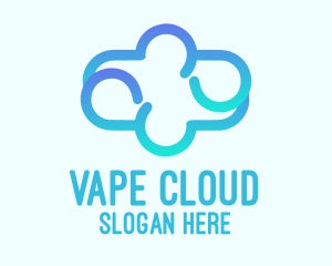 Blue Gradient Cloud logo design