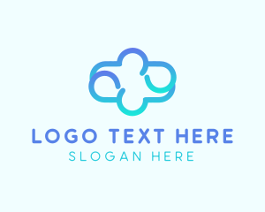 Blue Gradient Cloud Logo