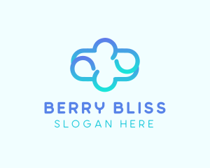 Blue Gradient Cloud logo design