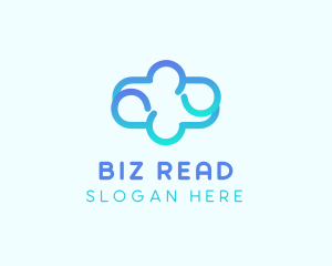 Blue Gradient Cloud logo design