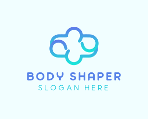 Blue Gradient Cloud logo design