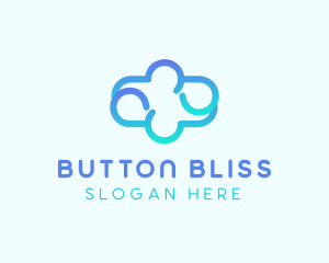 Blue Gradient Cloud logo design