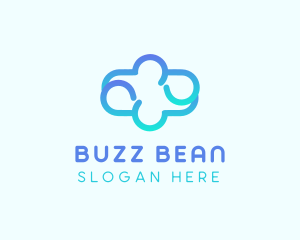 Blue Gradient Cloud logo design