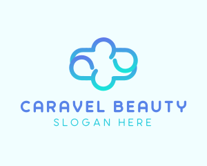 Blue Gradient Cloud logo design