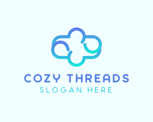 Blue Gradient Cloud logo design