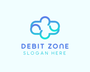 Blue Gradient Cloud logo design