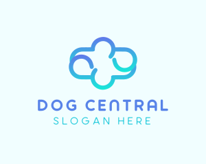 Blue Gradient Cloud logo design