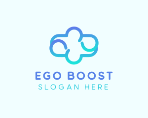 Blue Gradient Cloud logo design