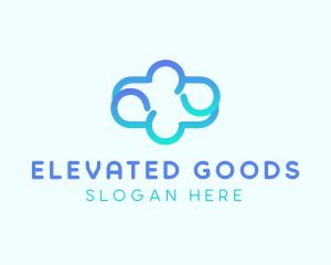 Blue Gradient Cloud logo design