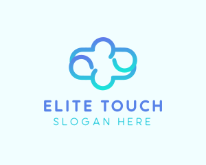 Blue Gradient Cloud logo design