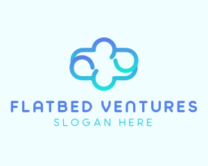 Blue Gradient Cloud logo design