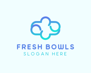 Blue Gradient Cloud logo design