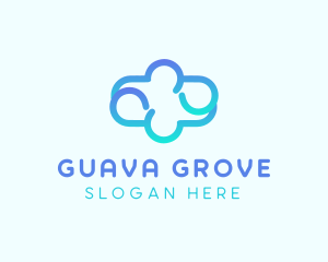 Blue Gradient Cloud logo design