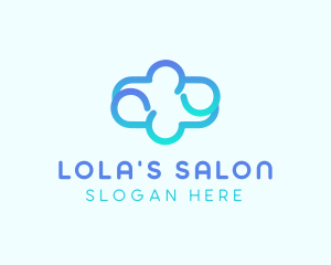 Blue Gradient Cloud logo design