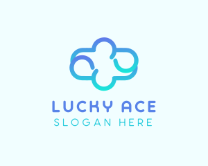 Blue Gradient Cloud logo design