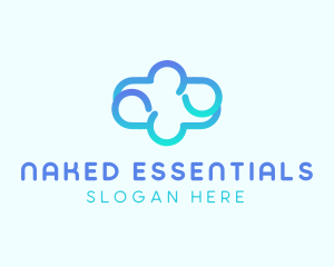 Blue Gradient Cloud logo design