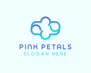 Blue Gradient Cloud logo design