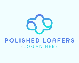 Blue Gradient Cloud logo design