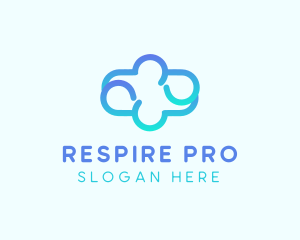 Blue Gradient Cloud logo design