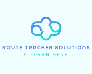 Blue Gradient Cloud logo design