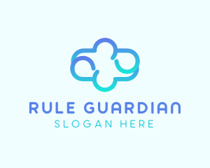 Blue Gradient Cloud logo design