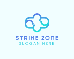 Blue Gradient Cloud logo design