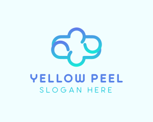 Blue Gradient Cloud logo design