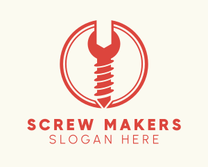 Wrench Screw Hardware logo