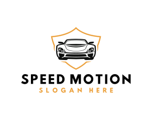 Car Racing Shield logo design