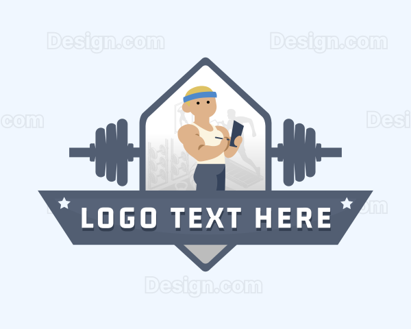 Gym Fitness Coach Logo