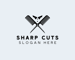 Hairstylist Grooming Comb logo design