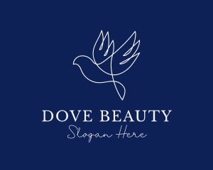 Elegant Flying Dove logo design