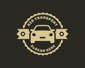 Rustic Car Mechanic Badge logo design