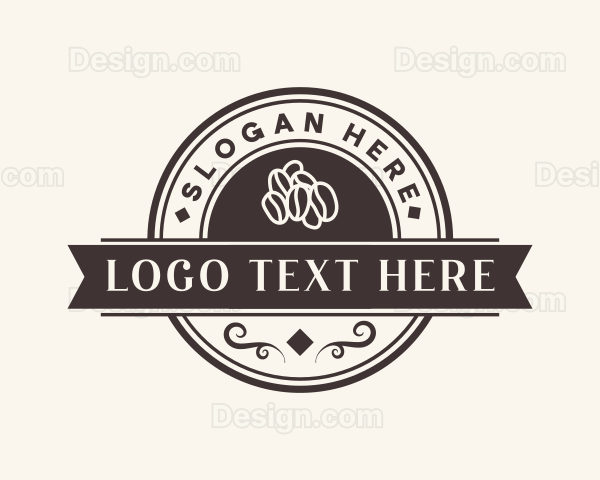 Coffee Bean Caffeine Logo