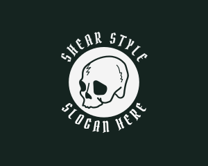 Medieval Skull Style logo design