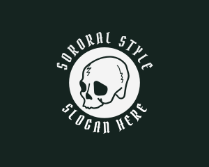 Medieval Skull Style logo design