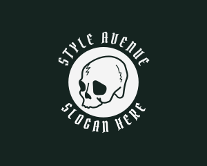 Medieval Skull Style logo design