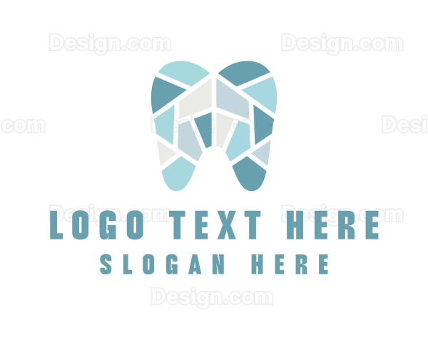 Blue Tooth Mosaic Logo