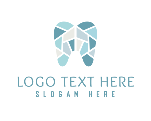 Blue Tooth Mosaic logo design