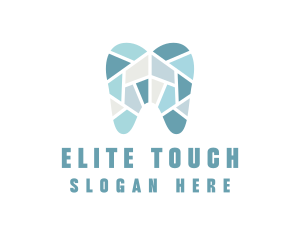 Blue Tooth Mosaic logo design