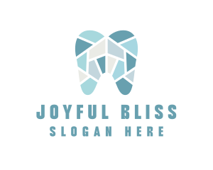 Blue Tooth Mosaic logo design