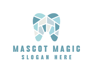 Blue Tooth Mosaic logo design