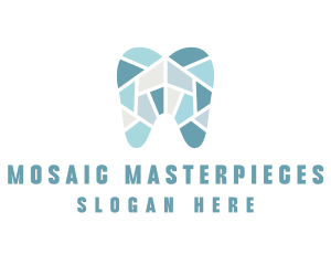 Blue Tooth Mosaic logo design