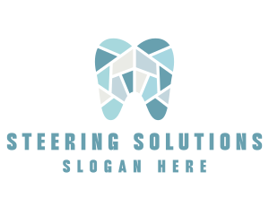 Blue Tooth Mosaic logo design