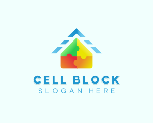 Toy House Block logo design